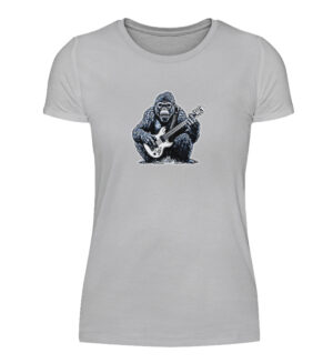 Wild und Heavy: Der Gorilla, der den Metal beherrscht - Damenshirt-17