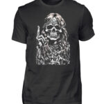 Rocklegenden Handzeichen Totenkopfstil - Herren Shirt-16