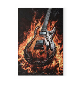 Feurige Ekstase - Die brennende Leidenschaft des Heavy Metal - Leinwand 30 x 45cm-6846