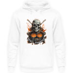 Skull Drummer - Unisex Kapuzenpullover Hoodie-6867