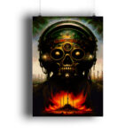 Dystopian Skull - Poster Hochformat-6864