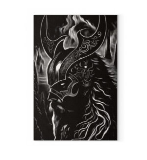 Viking Metal Mythologische Stärke - Leinwand 30 x 45cm-6846