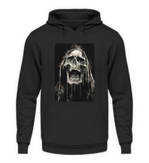 DER SCHREIENDE METAL-SCHÄDEL DER FINSTERNIS - Unisex Kapuzenpullover Hoodie-639