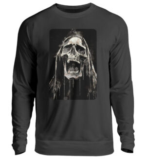 DER SCHREIENDE METAL-SCHÄDEL DER FINSTERNIS - Unisex Pullover-639