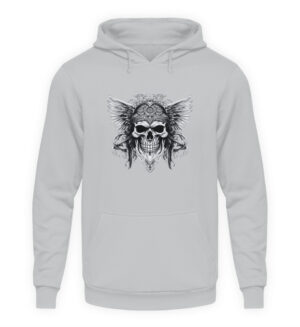 Der furchteinflößende Flügelschädel - Symbol für Stärke und Freiheit - Unisex Kapuzenpullover Hoodie-6807