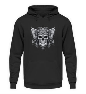 Der furchteinflößende Flügelschädel - Symbol für Stärke und Freiheit  - Unisex Kapuzenpullover Hoodie